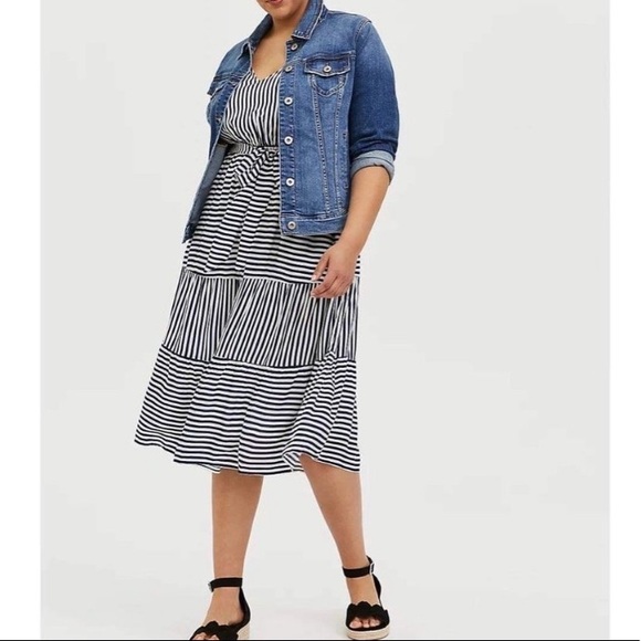 torrid Dresses & Skirts - Torrid Striped Midi Dress